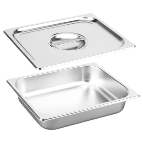 Alipis Buffet Pfanne mit Deckel Rechteckiges Tablett für Snacks Dips und Buffetgerichte Design für Partys und Küche von Alipis