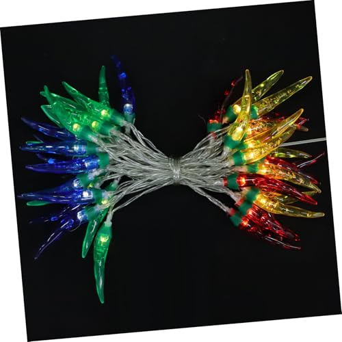 Alipis Bunte Chili LED lichterkette Leds Batteriebetrieben Dekorative Pfeffer lichter für Schlafzimmer Geburtstag Innenbereich Warmes Licht Vielseitige Deko von Alipis