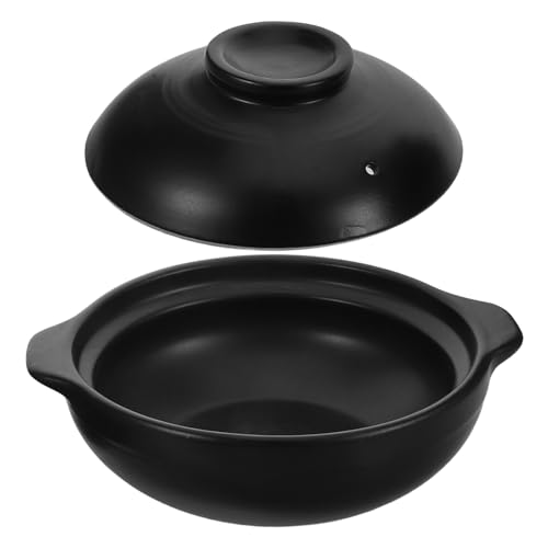 Alipis Casserole aus Lithiumkeramik mit Deckel für Zubereitung von Reis Suppen und Hausgemachten Gerichten für Familie und Gäste von Alipis