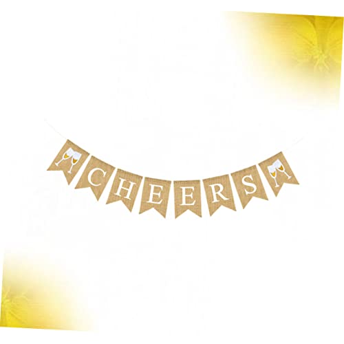 Alipis Cheers Swallowtail Banner aus Leinen Langlebige Party Deko mit Buchstaben Mehrfarbige Wimpelkette für Junggesellenabschied Fenster und Raumdekoration Alipis Cheers Swallowtail Banner aus Leinen Langlebige Party Deko mit Buchstaben Mehrfarbige Wimpelkette für Junggesellenabschied Fenster und Raumdekoration von Alipis