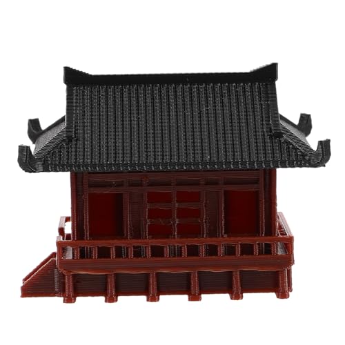Alipis Chinesisches Mikrolandschaftspavillon Ornament Für Garten Und Home Kleine Statue Für Schreibtisch Und Tisch Natürliche Elemente Design Vielseitig Einsetzbar von Alipis