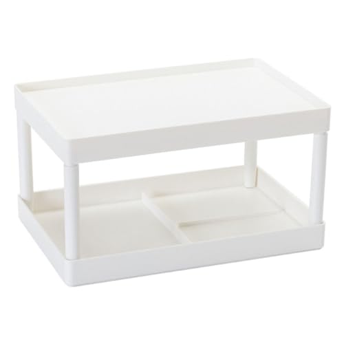 Alipis Desktop Storage Rack Organizer, Double-Layer Cosmetic Stationery Storage Holder, Table Sundries Display Shelf for Kitchen Bathroom Office Storage Rack Alipis Desktop Storage Rack Organizer, Double-Layer Cosmetic Stationery Storage Holder, Table Sundries Display Shelf for Kitchen Bathroom Office Storage Rack von Alipis