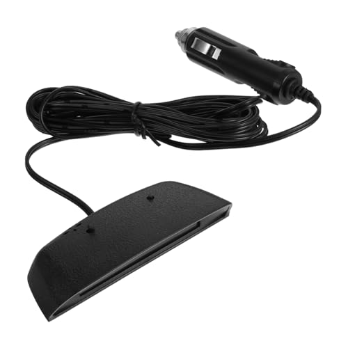 Alipis Digitales Auto- -elektronikuhr Thermometer Voltmeter mit Hochpräziser Blauer Anzeige Langlebige Speicherbatterie Ablesbar für Innen Außentemperatur Kompatibel als Fahrzeugzubehör von Alipis