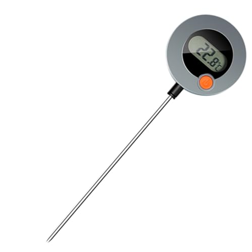 Alipis Digitales Lebensmittelthermometer mit Schnellmessfunktion Vielseitig für Öl Wasser und Milch Küche und Grill Geeignet Präzise Temperaturmessung für Sicheres und Gegartes Gericht von Alipis