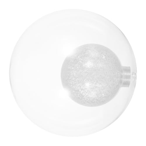 Alipis Doppelglas Lampenschirm mit Dreifacher Vertiefung Hitzebeständiger Glas Lampenabdeckung Dekorative Bohnenform für Wohnzimmer Kronleuchter und Wandlampen von Alipis