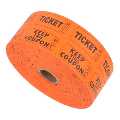 Alipis Doppelte Raffle Tickets Rolle Nummerierte Lose für Veranstaltungen Spendenaktionen und Partys Robuste Karneval Eintrittskarten für Verlosungen Preisverlosungen von Alipis