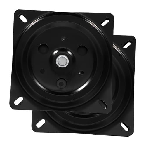 Alipis Drehplatte 360° für Barhocker und Möbel Drehmechanismus Metall Schwarz Ersatzteil für Stühle und Sofas von Alipis