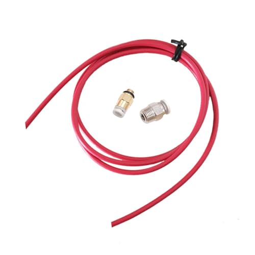 Alipis Drucker Zubehör Ptfe Schlauch Verbindung Drehbar Leicht Montierbar Passend für Bowden Extruder Rot von Alipis