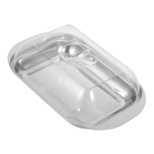 Alipis Edelstahl Butterdose mit Deckel Butteraufbewahrung Frischhaltedose Butterbehälter ohne Griff Praktische Butterschale für Küche und Restaurant Modern Schlichtes Design von Alipis
