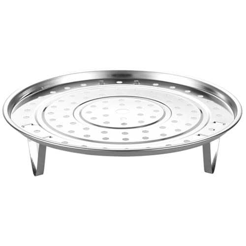 Alipis Edelstahl Dampfgarer Einsatz Vielseitiges Dampfgareinsatz Gestell Hitzebeständiges Steamer Rack für Töpfe Langlebig Gleichmäßige Wärmeleitung für Gedämpfte Speisen Wie Teigtaschen von Alipis