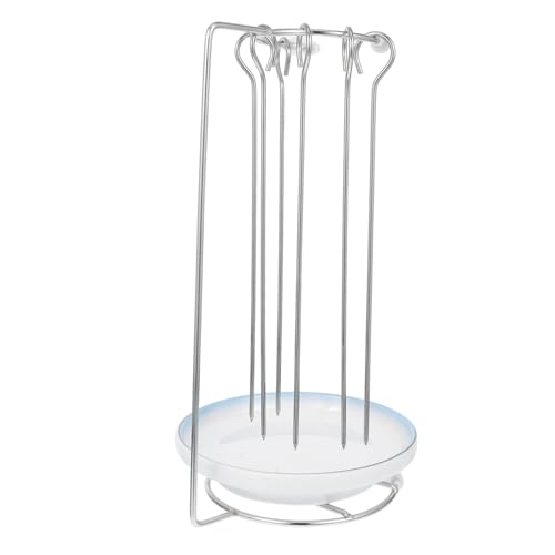 Alipis Edelstahl Grillspießhalter Mit Tablett BBQ-spießständer Zum Grillen Von Fleisch Gemüse Und Meeresfrüchten Kompakt Und Leicht Für Outdoor-Grillen Und Partys Alipis Edelstahl Grillspießhalter Mit Tablett BBQ-spießständer Zum Grillen Von Fleisch Gemüse Und Meeresfrüchten Kompakt Und Leicht Für Outdoor-Grillen Und Partys von Alipis