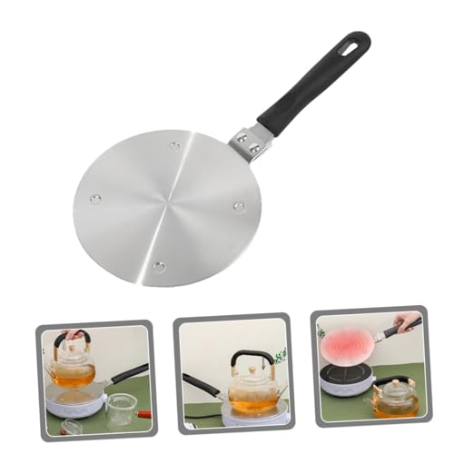 Alipis Edelstahl Induktionskochplatten adapter mit Abnehmbarem Griff Hitzeleitende Diffusorplatte für Keramikgeschirr Energiesparende Wärmeverteilung Kompatibel mit Kochfeldern Alipis Edelstahl Induktionskochplatten adapter mit Abnehmbarem Griff Hitzeleitende Diffusorplatte für Keramikgeschirr Energiesparende Wärmeverteilung Kompatibel mit Kochfeldern von Alipis