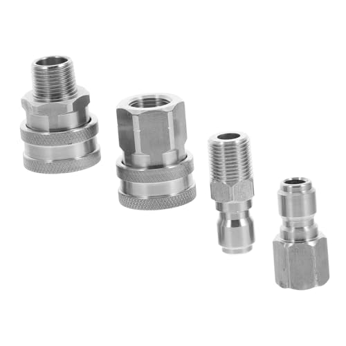 Alipis Edelstahl Npt Schnellanschluss adapter mit Innen Außengewinde Hochdruckreiniger Zubehör für Gartenschläuche Robuster Schneller Verbinder für Druckwassergeräte Alipis Edelstahl Npt Schnellanschluss adapter mit Innen Außengewinde Hochdruckreiniger Zubehör für Gartenschläuche Robuster Schneller Verbinder für Druckwassergeräte von Alipis