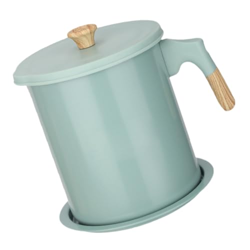 Alipis Edelstahl Ölfilterkanne mit Sieb und Ablagetablett Hitzebeständiger Fettabscheider für Küche Wiederverwendbarer Ölbehälter Kompakte Aufbewahrung und Einfacher Ausgießer von Alipis