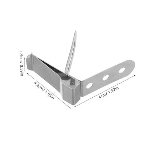 Alipis Edelstahl Temperaturfühler Clip mit Mehrloch Thermometerhalter für Grill Backofen und Küche Stabiler Befestigungsclip für Fleischthermometer und Temperatursonden Robust und Alipis Edelstahl Temperaturfühler Clip mit Mehrloch Thermometerhalter für Grill Backofen und Küche Stabiler Befestigungsclip für Fleischthermometer und Temperatursonden Robust und von Alipis