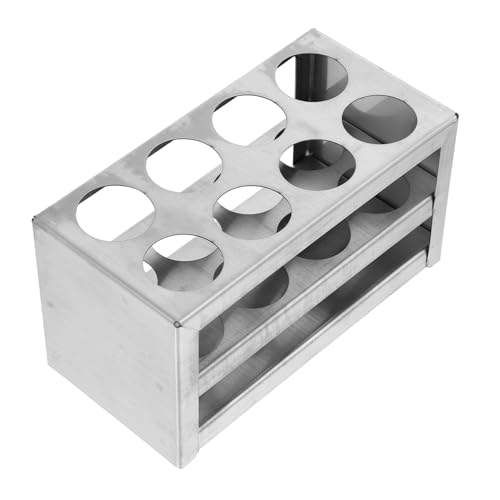 Alipis Edelstahl Testrohrhalter mit Löchern Stabiles Labor Reagenzglasgestell Rostfrei Platzsparend Geeignet für Zentrifugenröhrchen Farbmessröhrchen und Probenbehälter Alipis Edelstahl Testrohrhalter mit Löchern Stabiles Labor Reagenzglasgestell Rostfrei Platzsparend Geeignet für Zentrifugenröhrchen Farbmessröhrchen und Probenbehälter von Alipis