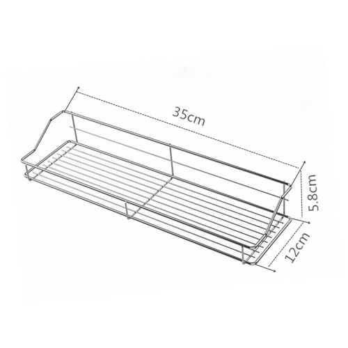 Alipis Edelstahl Wandregal Ohne Bohren Duschablage Badregal Rostfrei Wandmontage Multifunktional Für Badezimmer Und Küche Platzsparend Modernes Design von Alipis