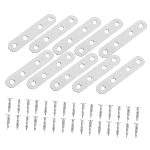 Alipis Edelstahl Winkelverbinder Möbelverbinder Flach Stabile Befestigungswinkel für Möbel Fenster und Kisten Rostfrei Verstärkend und Langlebig von Alipis