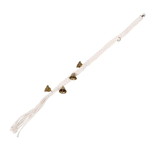 Alipis Einstellbare Langlebige Glöckchen türglocke mit Baumwollseil Vintage Hängende Klingel für Haus Garten Dekoration und Eingang Robustes Design mit Klarem Klang von Alipis