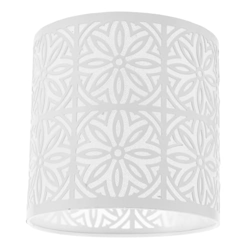 Alipis Eisen Lampenschirm Weiß Hohlzylindrisch Metall Lampenabdeckung Für Tischlampe Und Wandleuchte Wohnzimmer Schlafzimmer Dekorative Lichtschatten Effekte Alipis Eisen Lampenschirm Weiß Hohlzylindrisch Metall Lampenabdeckung Für Tischlampe Und Wandleuchte Wohnzimmer Schlafzimmer Dekorative Lichtschatten Effekte von Alipis