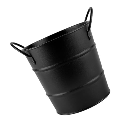 Alipis Mini-metalleimer Mit Griff Metall-aufbewahrungsbehälter Party-Snack- Tisch-mülleimer Weißblecheimer Für Milchteeläden Cafés Zuhause Urlaub Handwerk Ostern von Alipis