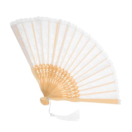 Alipis Eleganter Vintage Spitzen fächer Faltbar Handlich Weiß mit Hülle Romantischer Hochzeits Party accessoire Kompakt Tragbar für Damen Cosplay und Festveranstaltungen Alipis Eleganter Vintage Spitzen fächer Faltbar Handlich Weiß mit Hülle Romantischer Hochzeits Party accessoire Kompakt Tragbar für Damen Cosplay und Festveranstaltungen von Alipis