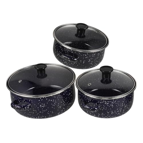 Alipis Emaillierter Mini kochtopf mit Deckel Flacher Boden Antihaftbeschichtung Vielseitig für Suppen Nudeln und Kleine Gerichte Leicht zu Reinigen für Heimgebrauch von Alipis