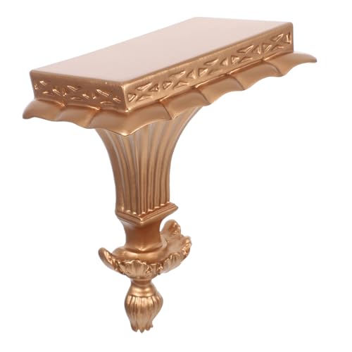 Alipis Europäisches Wandregal aus Resin Schwebendes Dekorationsboard Platzsparendes Wandmontage-Regal für Blumen Sammlerstücke Schlafzimmer und Wohnzimmer von Alipis