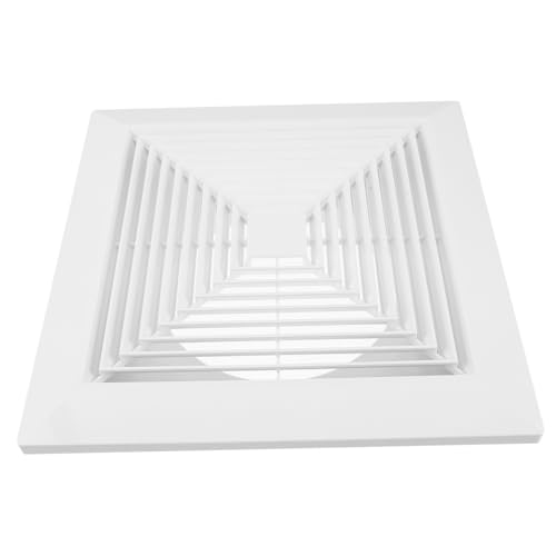 Alipis Exhaust Fan Grille mit Federverschluss Quadratischer Kunststoff-lüftungsgitter für Badezimmer Wandventilatoren Einfache Montage Optimierte Luftverteilung Modernes Design von Alipis