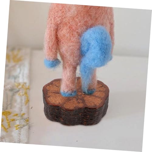 Alipis Filzpuppenständer mit Holzsockel Handgefertigter Häkelpuppenhalter Leichter Tragbarer Ausstellungsständer für Sammler und Bastelräume Dekorativer Puppenhalter für Filz Häkelpuppen von Alipis