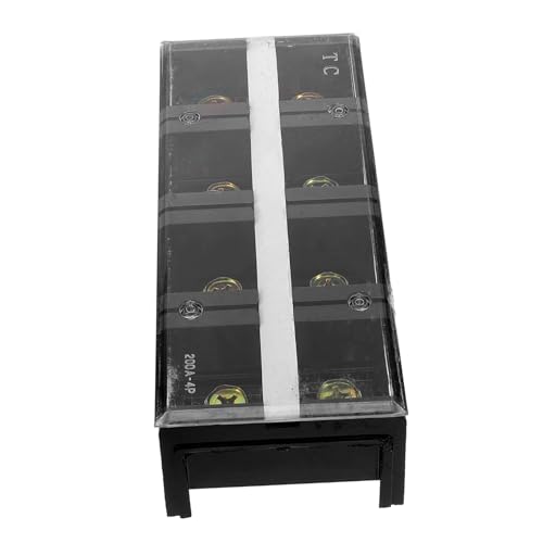 Alipis Fixed Dual Row Pc Terminal Block Kupfer Anschlussblock mit Abdeckung Hochstromfest Elektrische Verbindungsleiste Für Sichere Schnelle Verdrahtung und Stabile Kupferverbindung von Alipis