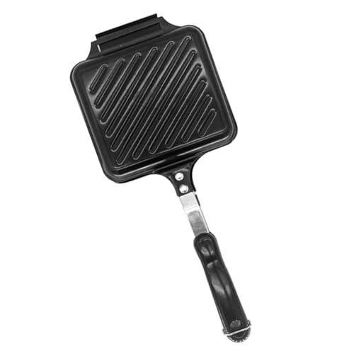 Alipis Frühstücksbackform Antihaft Doppelseitig Sandwichpfanne mit Gleichmäßiger Wärmeverteilung Praktische Bratpfanne für Toast Eier Waffeln und Snacks Alipis Frühstücksbackform Antihaft Doppelseitig Sandwichpfanne mit Gleichmäßiger Wärmeverteilung Praktische Bratpfanne für Toast Eier Waffeln und Snacks von Alipis