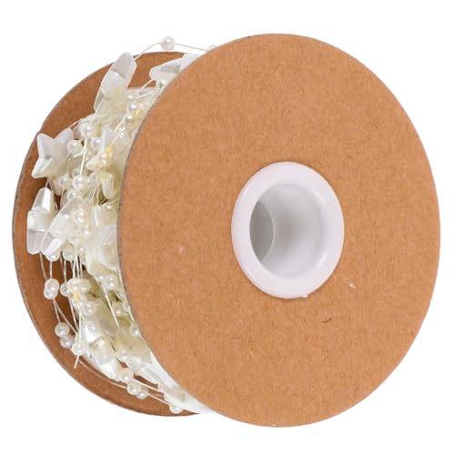 Alipis Fünf-Punkte-sternlichter Drinnen Sternengirlande Weihnachtsgirlande Weihnachtsperlengirlande Blumen Weihnachten Dekoration Sternperlenkette Perlenkettendekor Beige Harz von Alipis