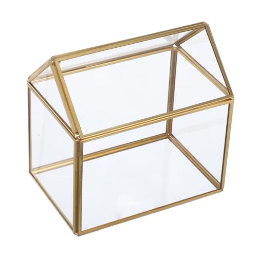 Alipis Geometrisches Glas Terrarium Hausform mit Deckel Kreativer Indoor Pflanzentopf für Sukkulenten Moos Dekoratives Gewächshaus für Tischdeko und Geschenkidee Alipis Geometrisches Glas Terrarium Hausform mit Deckel Kreativer Indoor Pflanzentopf für Sukkulenten Moos Dekoratives Gewächshaus für Tischdeko und Geschenkidee von Alipis