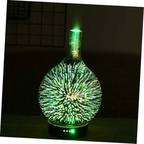 Alipis Glas Aroma Diffuser Aromatherapie Luftbefeuchter mit Farbverlauf LED Licht Ätherische Öle Zerstäuber Luftbefeuchter für Schlafzimmer und Büro Natürliche Aromatherapie von Alipis