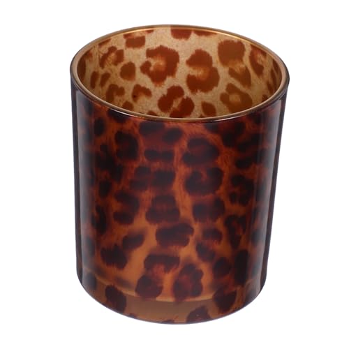 Alipis Glas Kerzenhalter Leopard Muster Hitzebeständig Dekorativer Tisch kerzenbecher für Romantische Stimmung Wohnzimmer Deko Alipis Glas Kerzenhalter Leopard Muster Hitzebeständig Dekorativer Tisch kerzenbecher für Romantische Stimmung Wohnzimmer Deko von Alipis