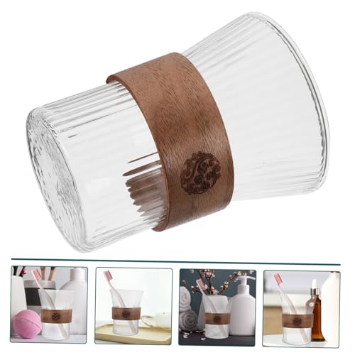 Alipis Glas Mundspülbecher mit Holzbund Wiederverwendbarer Zahnputzbecher Eleganter Transparenter Badezimmer Trinkbecher Praktischer Mundspülbecher mit Komfortablem Griff für Alltag Alipis Glas Mundspülbecher mit Holzbund Wiederverwendbarer Zahnputzbecher Eleganter Transparenter Badezimmer Trinkbecher Praktischer Mundspülbecher mit Komfortablem Griff für Alltag von Alipis