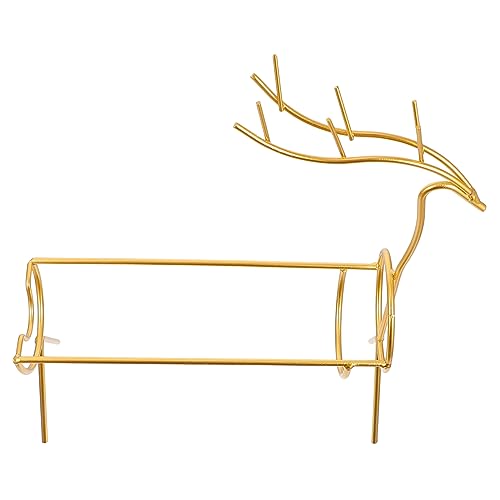 Alipis Goldfarbenes Weinregal Elchform aus Robustem Schmiedeeisen Stabiles Tisch Weinhalter Design für Bar Küche Wohnzimmer und Festliche Dekoration Alipis Goldfarbenes Weinregal Elchform aus Robustem Schmiedeeisen Stabiles Tisch Weinhalter Design für Bar Küche Wohnzimmer und Festliche Dekoration von Alipis
