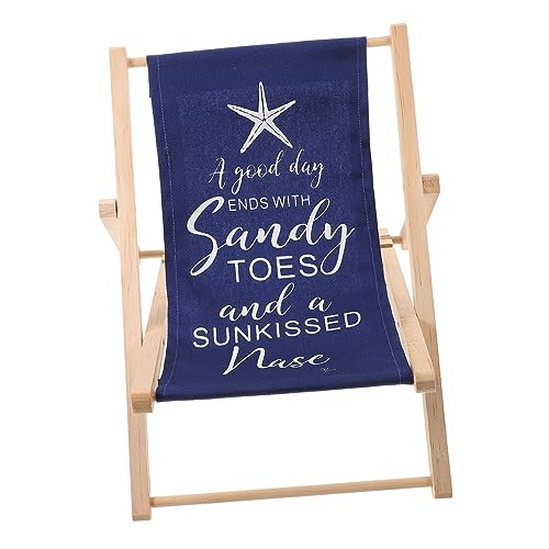 Alipis Großer Holz Strandstuhl Dekoration für Kinderzimmer im Mediterranen Nautische Strandstuhl Ornament mit Blauem und Seestern für Kreative Raumgestaltung und Entspannende von Alipis