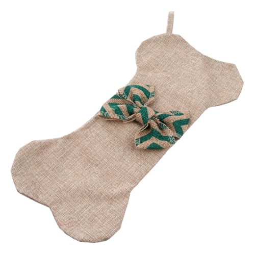 Alipis Großer Weihnachtsstrumpf aus Jute mit Schleife und Knochenform Robuste Nikolaussocke zum Aufhängen Festliche Haustier Deko für Kamin Weihnachtsbaum und Fenster Alipis Großer Weihnachtsstrumpf aus Jute mit Schleife und Knochenform Robuste Nikolaussocke zum Aufhängen Festliche Haustier Deko für Kamin Weihnachtsbaum und Fenster von Alipis