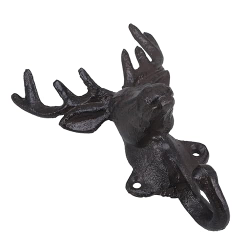 Alipis Gusseisen Wandhaken Vintage Stil Rustikaler Schlüssel Mantelhaken für Garderobe Wohnzimmer Garten Deko Robust und Platzsparend von Alipis