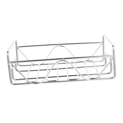 Alipis Hängekorb Aus Edelstahl Sieb Aufbewahrung Im Badezimmer Duschablage Ecke Schwamm Halter Isolierter Wassertrockner Spülbecken Flaschentrockner Sitz Entleeren Rostfreier Stahl Silver von Alipis