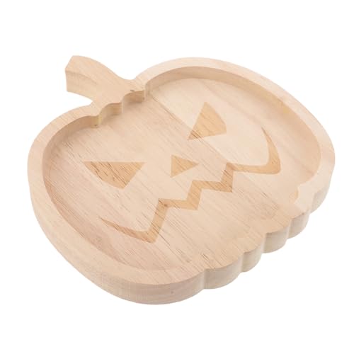 Alipis Halloween Holztablett Kürbisform Handgefertigt Leichtes Snack Obsttablett Rustikale Servierplatte für Halloween Party Picknick und Familienfeiern Alipis Halloween Holztablett Kürbisform Handgefertigt Leichtes Snack Obsttablett Rustikale Servierplatte für Halloween Party Picknick und Familienfeiern von Alipis