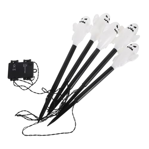 Alipis Halloween LED Wegleuchte wasserdichte Outdoor Garten und Rasenstecklampen mit Einfachem Erdspieß Wiederverwendbare Beleuchtung für Halloween Dekorationen von Alipis