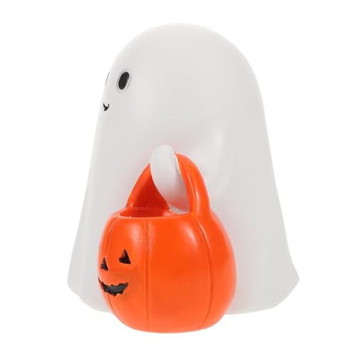 Alipis Halloween Resin Kürbis Geist Figurine Kompakte Spuk Dekoration für Bücherregal Blumentopf Halloween Party Langlebige und Farbintensive Harz Statue für Haunted House Tischdisplay Alipis Halloween Resin Kürbis Geist Figurine Kompakte Spuk Dekoration für Bücherregal Blumentopf Halloween Party Langlebige und Farbintensive Harz Statue für Haunted House Tischdisplay von Alipis