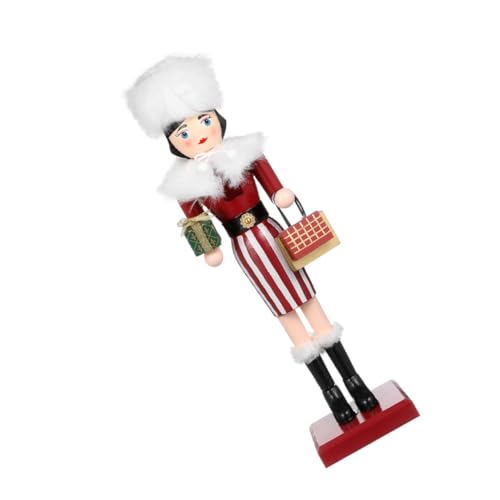 Alipis Handgefertigte Holz Holzfigur Soldat Weihnachtsdekoration Festlicher Tischmittelpunkt für Weihnachtsfeier Wohnzimmer Regal von Alipis