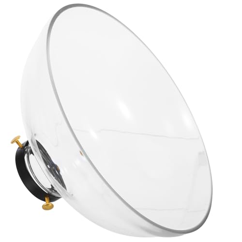 Alipis Handgefertigter Glaslampenschirm Klar Hitzebeständig Trichterform Ersatz für Pendelleuchten und Wandleuchten Transparentes Borosilikatglas Langlebig Lichtfokussierend Öffnung von Alipis