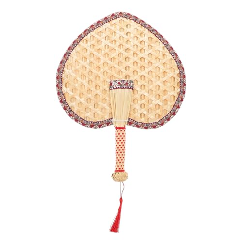 Alipis Handgefertigter Herzförmiger Handgewebter Weizenstroh Fächer mit Stoffrand Leichter Hochzeitsfächer Babyfreundlicher Tragbarer Vintage Handventilator für Outdoor Aktivitäten Alipis Handgefertigter Herzförmiger Handgewebter Weizenstroh Fächer mit Stoffrand Leichter Hochzeitsfächer Babyfreundlicher Tragbarer Vintage Handventilator für Outdoor Aktivitäten von Alipis