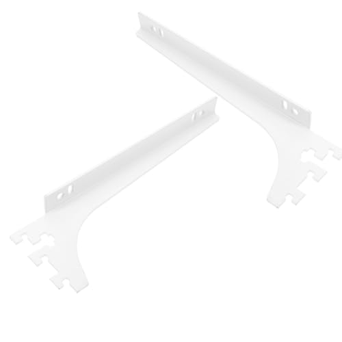Alipis Heavy Duty Closet Shelving Brackets mit Single Track System Weiße Holz-lagerfachträger Platzsparend Vielseitig für Küche Garderobe und Aufbewahrung Sicher und Stilvoll von Alipis