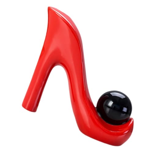 Alipis Hochwertige Keramik Blumenvase High Heel Design Moderne Tischdeko für Blumenarrangements Kleine Vasen für Zuhause und Büro Stilvolles Wohnaccessoire für Dekorationen von Alipis
